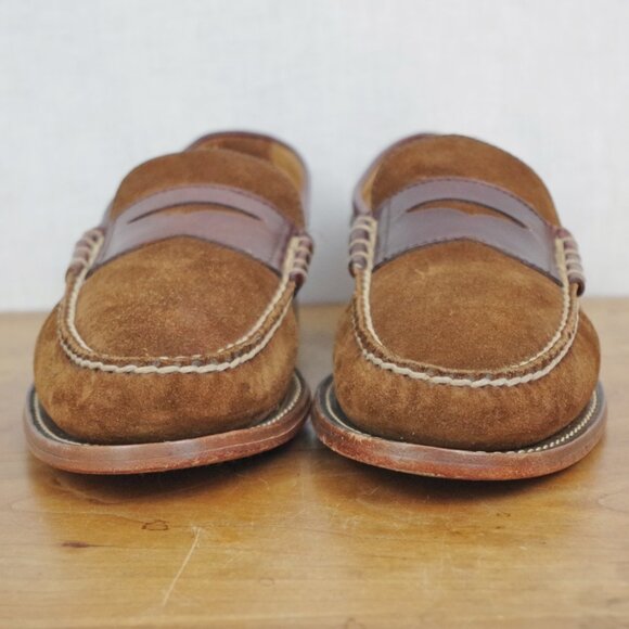 EUC HS Trask Suede and Smooth Leather Two Tone Penny Loafers 13 main image 4
